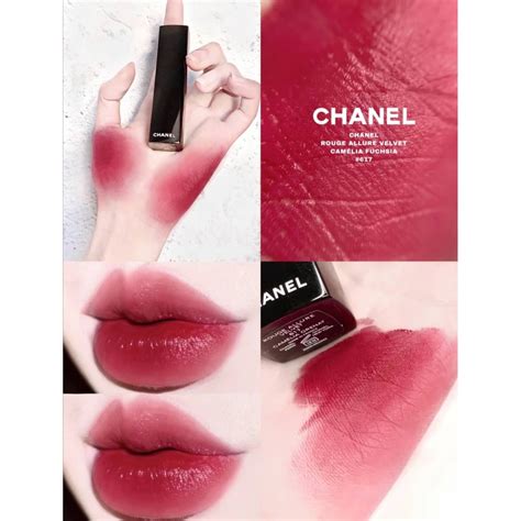 Chanel Camelia Grenat (617) Rouge Allure Velvet Swatches